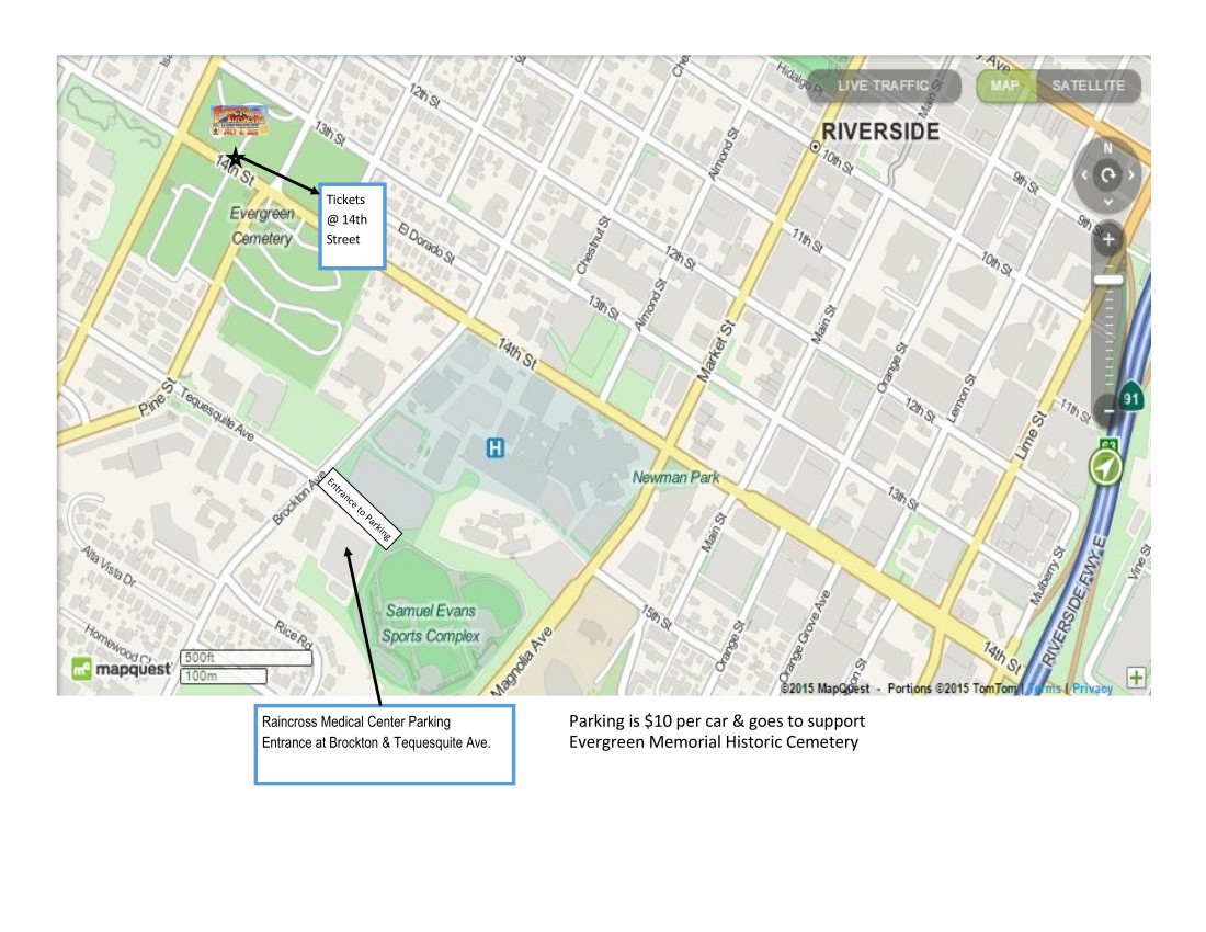 front row fireworks parking map